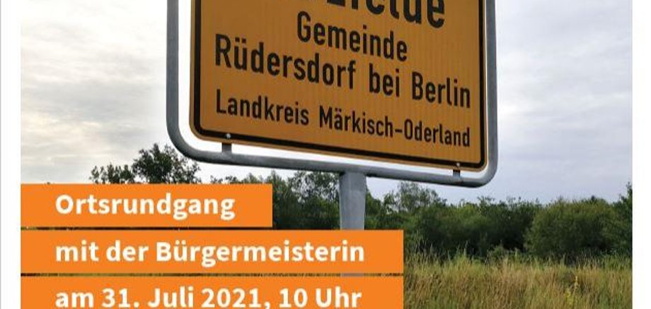 Ortsrundgang mit der Bürgermeisterin in Herzfelde