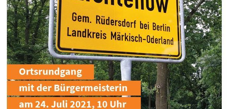 Ortsrundgang mit der Bürgermeisterin in Lichtenow