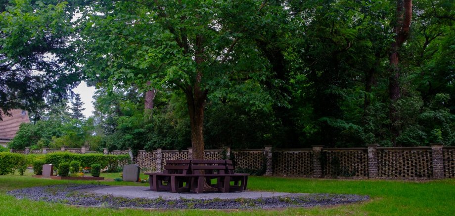 Baumgemeinschaftsanlage auf dem Friedhof in Lichtenow