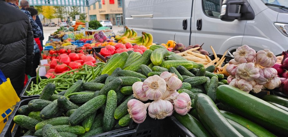 Übersicht der Stände zum Wochenmarkt am 19.03.2024